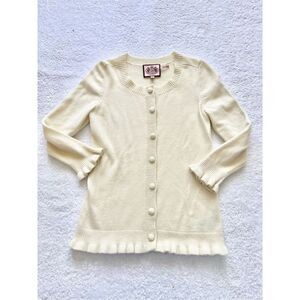 Juicy Couture Vintage Cream Angora Blend Cardigan | Small